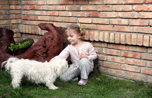 Child and Dog