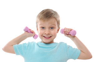 Exercising Boy