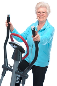 senior exercising