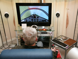 Playing video games