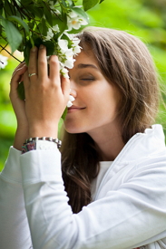 Smelling Flowers