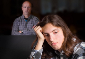 Unhappy Teen