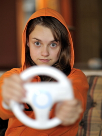 Playing video games