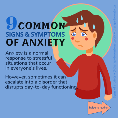 Anxiety Infographic Formatted for Instagram (10 slides)